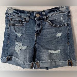 Womens Mid Rise Jean Shorts
